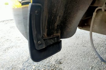 1 499 р. Задние брызговики (увеличенные) Petroil Tuning Hyundai Solaris HCR седан дорестайлинг (2017-2020)  с доставкой в г. Чебоксары. Увеличить фотографию 2