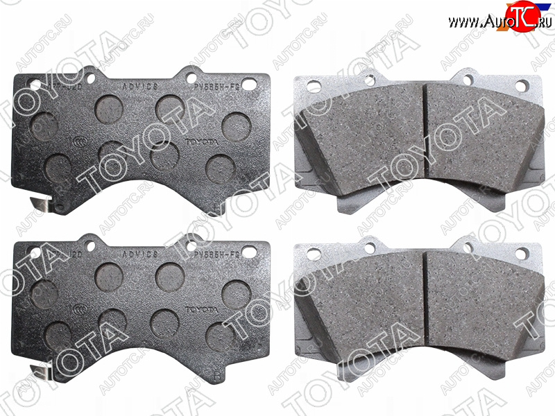 10 249 р. Колодки тормозные перед FL-FR SAT  Toyota Tundra XK50 2-ой рестайлинг (2013-2022)  с доставкой в г. Чебоксары