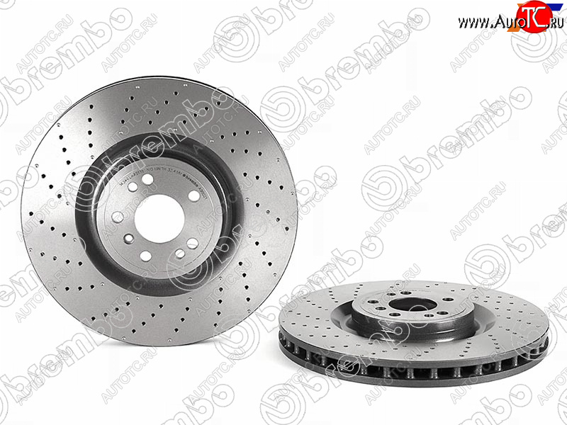 11 749 р. Диск тормозной передний (Ø375 mm) BREMBO Mercedes-Benz ML class W166 (2011-2015)  с доставкой в г. Чебоксары