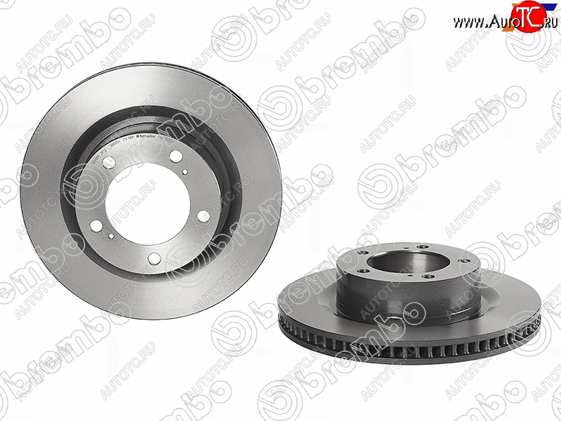 18 449 р. Диск тормозной передний Ø328 BREMBO Toyota Land Cruiser 200 дорестайлинг (2007-2012)  с доставкой в г. Чебоксары