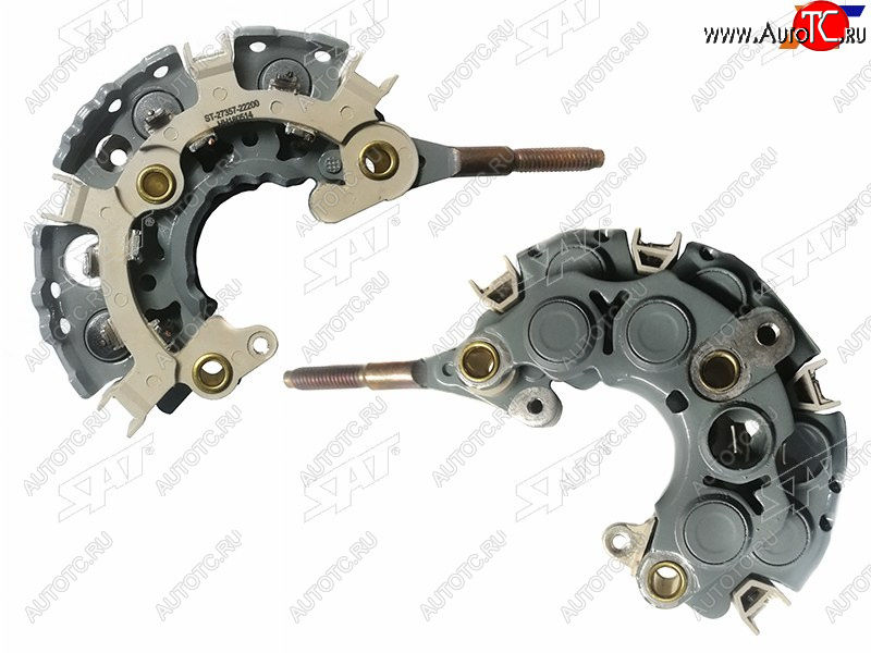1 079 р. Диодный мост генератора TOYOTA COROLLA AXIOFIELDER 06-08 1NZFELAND CRUISER 100 98-07 2UZFE 6диодов SAT ST-27357-22200  с доставкой в г. Чебоксары