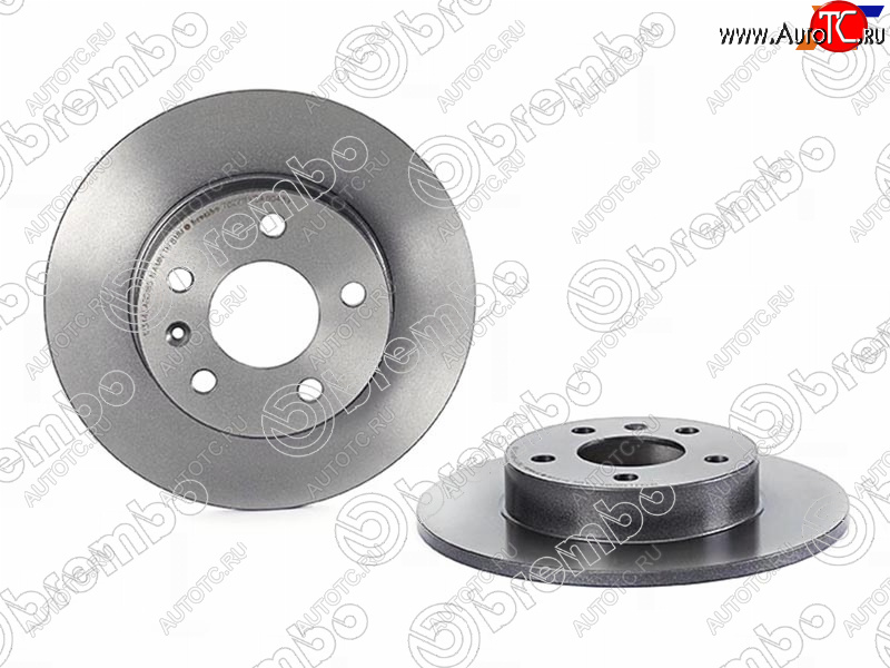 3 579 р. Задний тормозной диск BREMBO Opel Zafira A (1999-2006)  с доставкой в г. Чебоксары