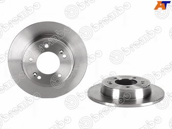 5 999 р. Диск тормозной задний Ø262mm BREMBO KIA Soul PS дорестайлинг (2014-2016)  с доставкой в г. Чебоксары. Увеличить фотографию 2
