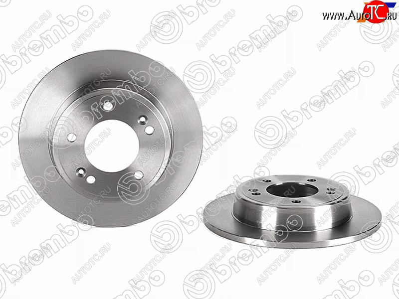 5 999 р. Диск тормозной задний Ø262mm BREMBO KIA Soul PS дорестайлинг (2014-2016)  с доставкой в г. Чебоксары