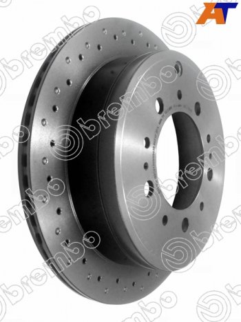 12 999 р. Диск тормозной задний Ø345 BREMBO Toyota Sequoia XK60 дорестайлинг (2007-2017)  с доставкой в г. Чебоксары. Увеличить фотографию 3