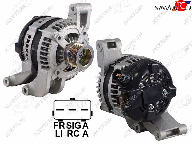 11 399 р. Генератор FORD CMAX 1.8 2.0 07-10FOCUS II 1.8 2.0 04-11 12V 120A                                    SAT ST-1530298  с доставкой в г. Чебоксары