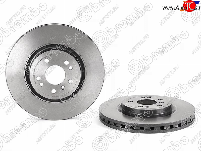 19 699 р. Передний тормозной диск BREMBO Mercedes-Benz ML class W166 (2011-2015)  с доставкой в г. Чебоксары