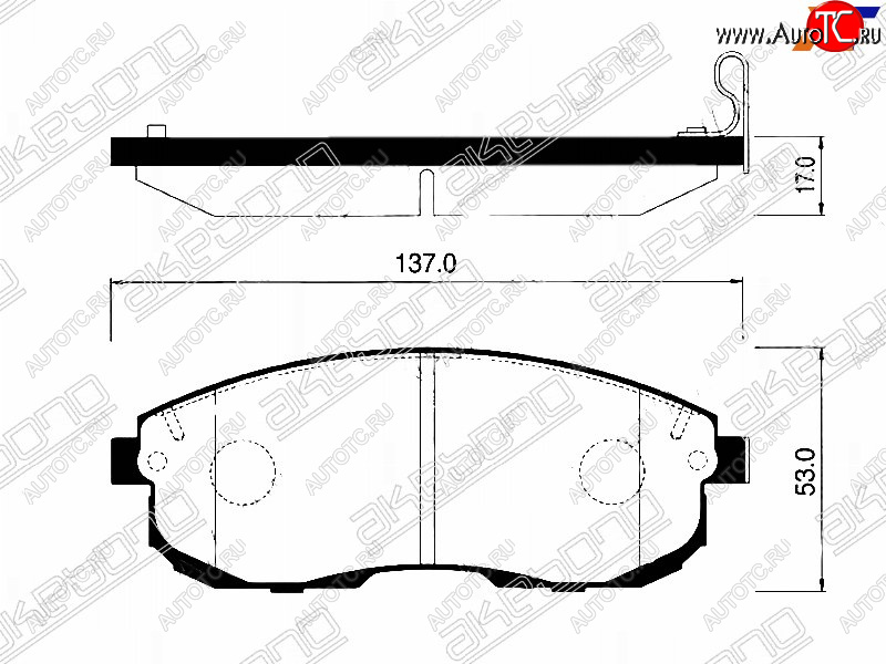 1 979 р. Колодки тормозные перед FR-FL SAT Nissan Teana 2 J32 дорестайлинг (2008-2011)  с доставкой в г. Чебоксары