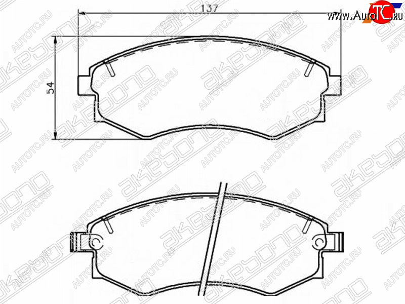 1 979 р. Колодки тормозные передние FR-FL SAT  Hyundai Sonata EF дорестайлинг (1998-2001)  с доставкой в г. Чебоксары