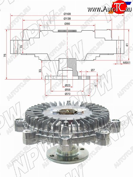 5 649 р. Вискомуфта MMC PAJERO V4323MONTERO 6G72 NPW M-37F  с доставкой в г. Чебоксары