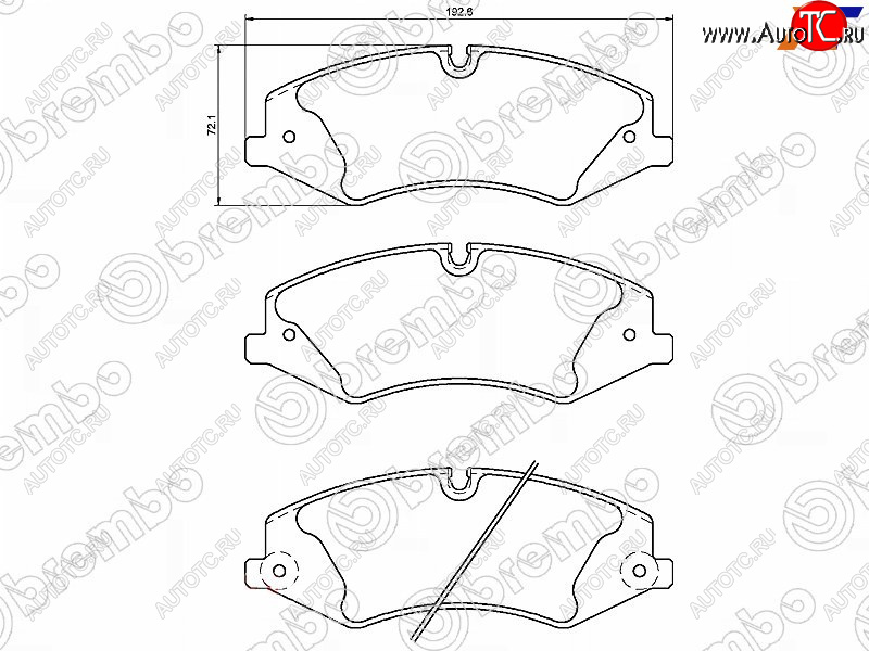 6 299 р. Колодки тормозные перед FL-FR SAT Land Rover Range Rover Sport 1 L320 дорестайлинг (2005-2009)  с доставкой в г. Чебоксары
