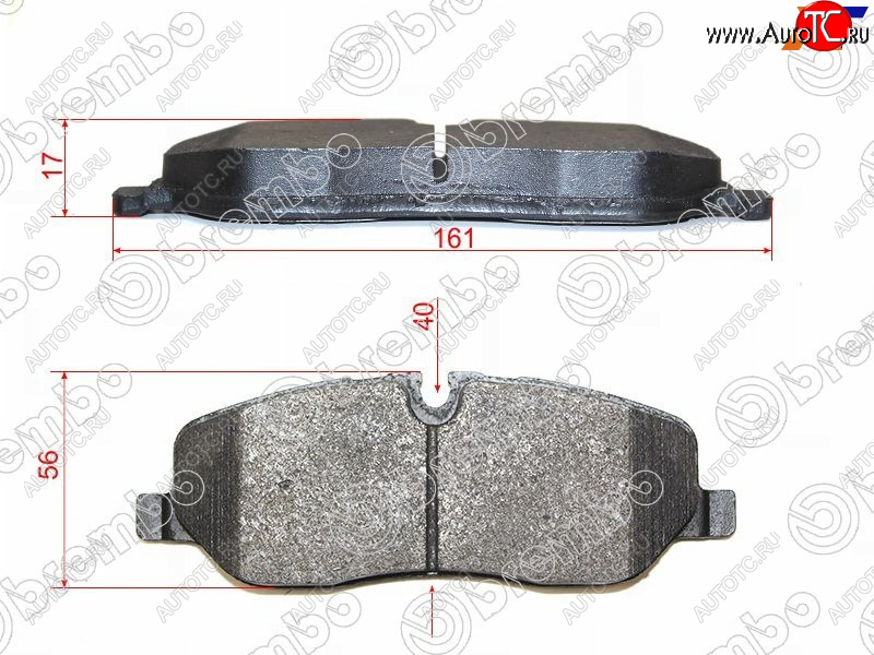 4 099 р. Колодки тормозные перед FR-FL SAT Land Rover Range Rover 3 L322 дорестайлинг (2002-2006)  с доставкой в г. Чебоксары