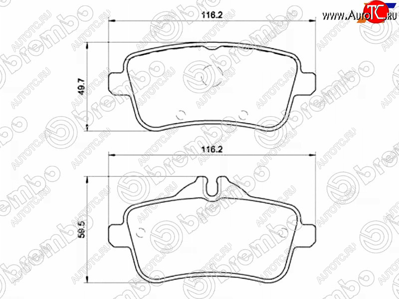4 999 р. Колодки тормозные задние RH-LH SAT Mercedes-Benz ML class W166 (2011-2015)  с доставкой в г. Чебоксары