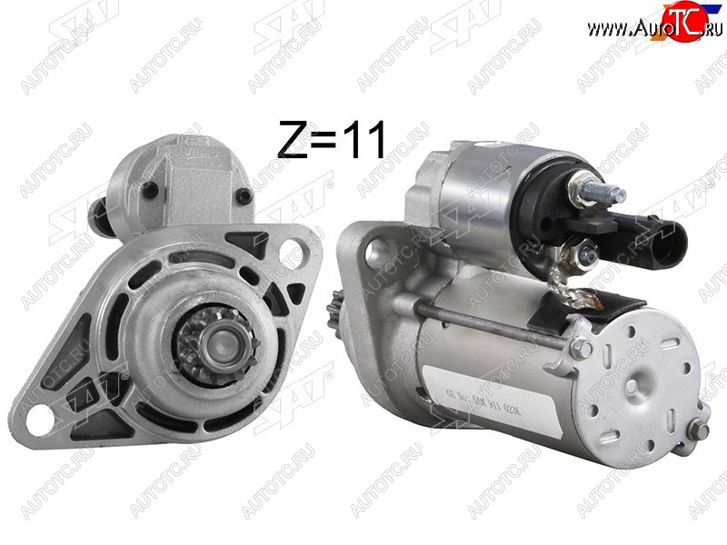 4 799 р. Стартер (1.2 kW/ Z-11) SAT Skoda Octavia A7 дорестайлинг лифтбэк (2012-2017)  с доставкой в г. Чебоксары