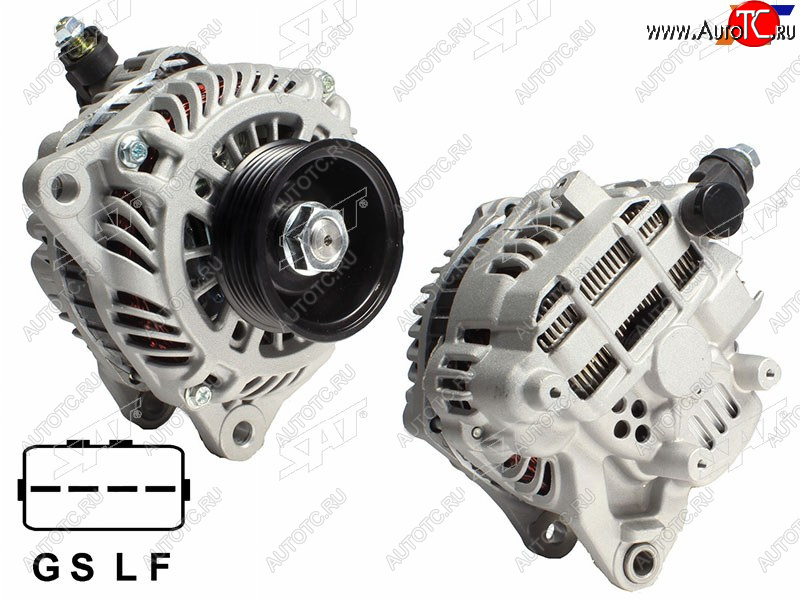 11 399 р. Генератор MMC ECLIPSEGALANT DJLANCER CS7OUTLANDER CU5W 2.4 07-08 4G69 12V 120A SAT ST-85-0026  с доставкой в г. Чебоксары