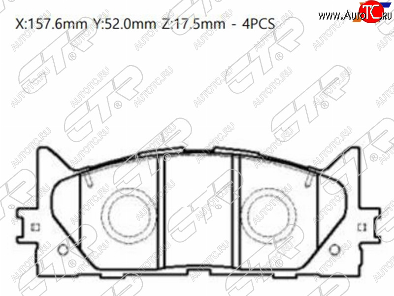 2 359 р. Колодки тормозные передние FL-FR SAT Toyota Camry XV50 дорестайлинг (2011-2014)  с доставкой в г. Чебоксары
