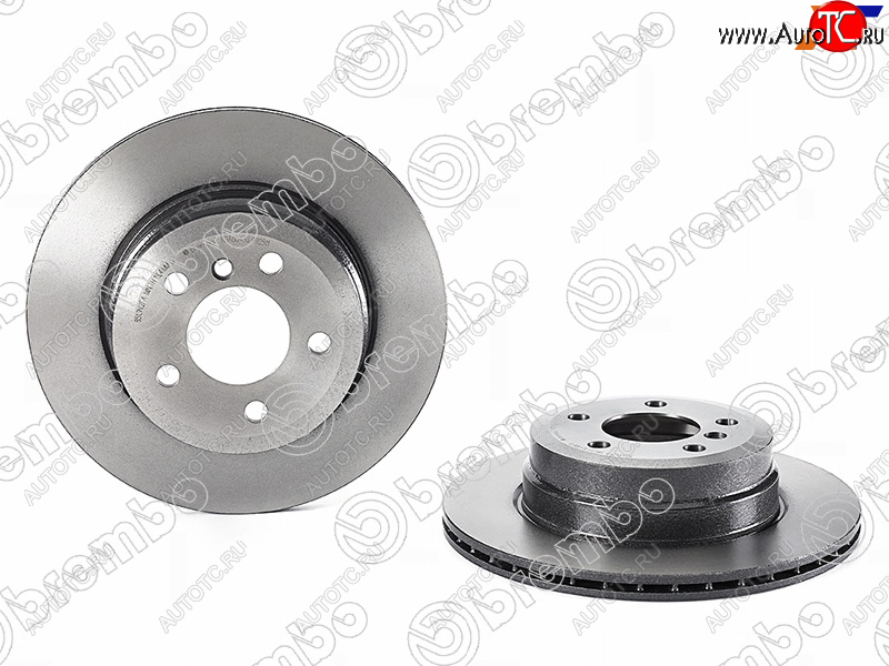 7 649 р. Диск тормозной задний Ø290mm BREMBO  BMW X5 E70 дорестайлинг (2006-2010)  с доставкой в г. Чебоксары