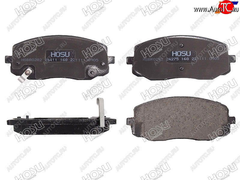1 129 р. Колодки тормозные перед FR-FL SAT KIA Picanto 1 SA хэтчбэк 5 дв. дорестайлинг (2003-2007)  с доставкой в г. Чебоксары