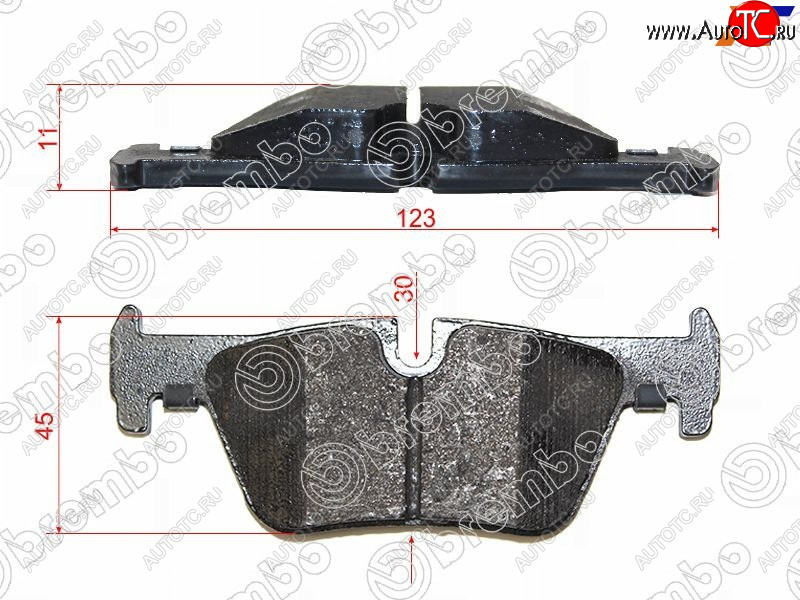 3 199 р. Колодки тормозные задние RH-LH SAT BMW 1 серия F20 хэтчбэк 5 дв. дорестайлинг (2012-2015)  с доставкой в г. Чебоксары