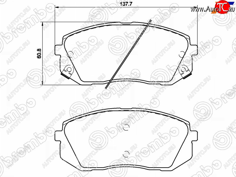 4 099 р. Колодки тормозные передние FL-FR SAT Hyundai IX35 NU дорестайлинг (2017-2020)  с доставкой в г. Чебоксары