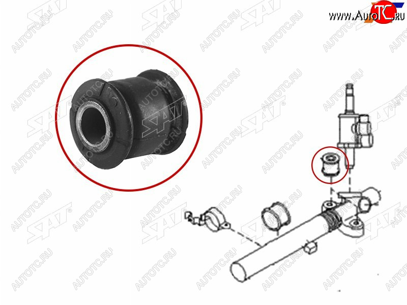 159 р. Втулка рулевой рейки Subaru Forester 07-13  Impreza 07-12  Legacy 09-15  Outback 09-15 SAT ST-34112-AG00A-9E  с доставкой в г. Чебоксары