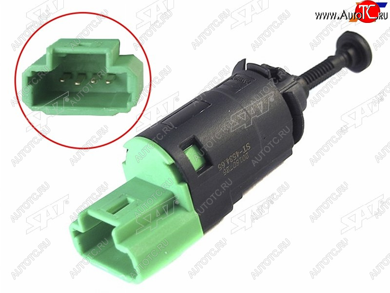 349 р. Датчик включения стоп-сигнала CITROEN Berlingo IIC2-C5PEUGEOT 1007207307308407607Partner 08- SAT ST-4534.65  с доставкой в г. Чебоксары