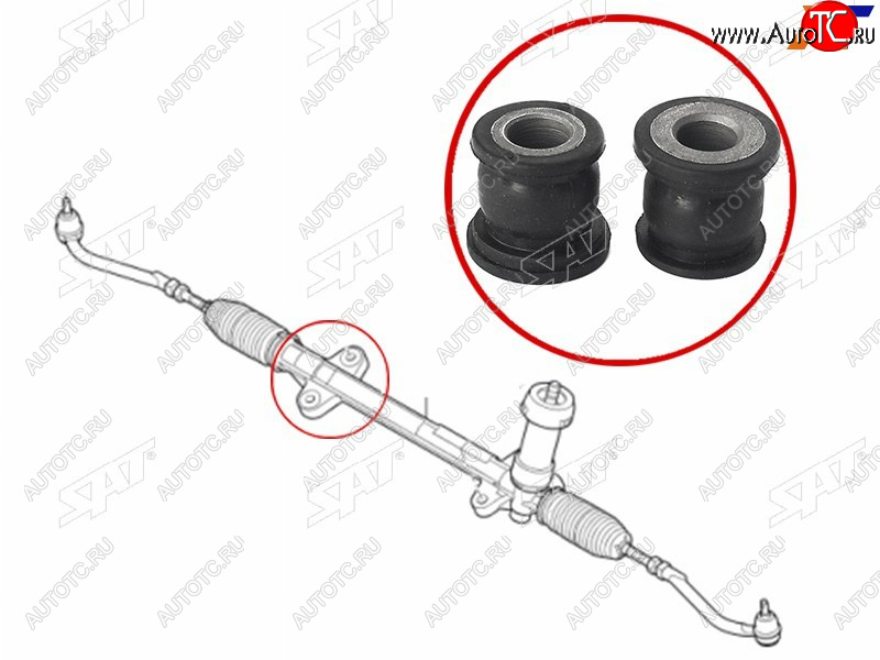 479 р. Втулка рулевой рейки Kia Ceed 06-12  Cerato 08-13  Hyundai i30 07-12  Kia Cerato Koup 08-13 SAT ST-56500-1H300B  с доставкой в г. Чебоксары