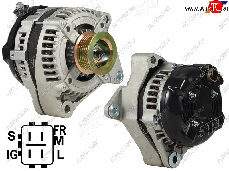 8 699 р. Генератор LEXUS GXLX470 4.7TOYOTA 4RUNNERLAND CRUISERTUNDRA 4.7 03-09 2UZFE 12V 140A SAT ST-85-0101  с доставкой в г. Чебоксары