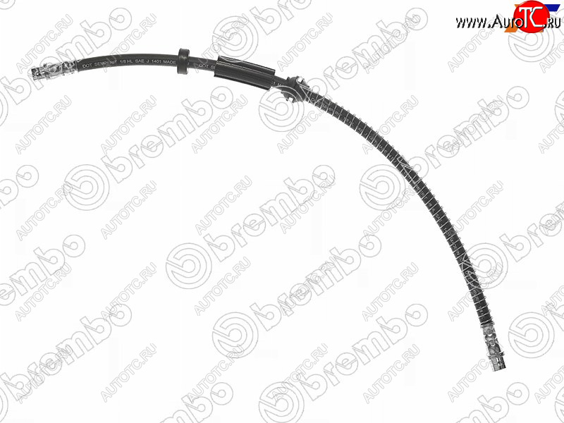 1 169 р. Шланг тормозной передний (Таиланд) LH=RH BREMBO Volkswagen Touareg 2 NF дорестайлинг (2010-2014)  с доставкой в г. Чебоксары