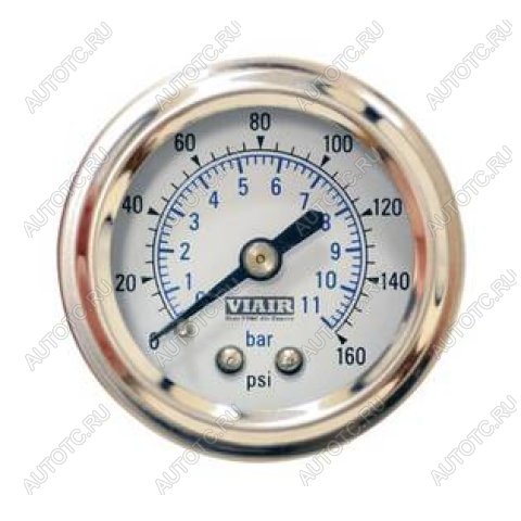 2 449 р. Манометр бортовой 2" VIAIR от 0 до 11атм белый VIAIR 90087  с доставкой в г. Чебоксары