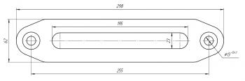 2 699 р. Клюз для лебёдки алюминиевый под синтетический трос RUNVA afl001  с доставкой в г. Чебоксары. Увеличить фотографию 2