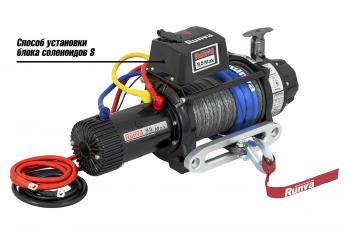 76 999 р. Лебёдка автомобильная электрическая 12V Runva 9500 lbs 4350 кг MAX влагозащищенная, комбинированный роспуск, синтетический трос RUNVA ewb9500max-q-ssrmac  с доставкой в г. Чебоксары. Увеличить фотографию 7