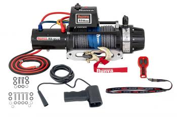 86 929 р. Лебёдка автомобильная электрическая 12V Runva 9500 lbs 4350 кг MAX влагозащищенная, синтетический трос RUNVA ewb9500maxssr  с доставкой в г. Чебоксары. Увеличить фотографию 7
