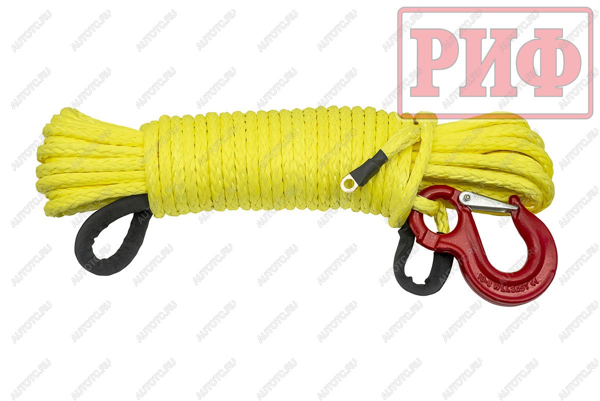 8 159 р. Трос для лебёдки синтетический РИФ 10 мм25 м (готовый) РИФ rope10mm25m  с доставкой в г. Чебоксары