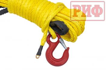 10 729 р. Трос для лебёдки синтетический РИФ 13 мм23 м (готовый) РИФ rope13mm23m  с доставкой в г. Чебоксары. Увеличить фотографию 2
