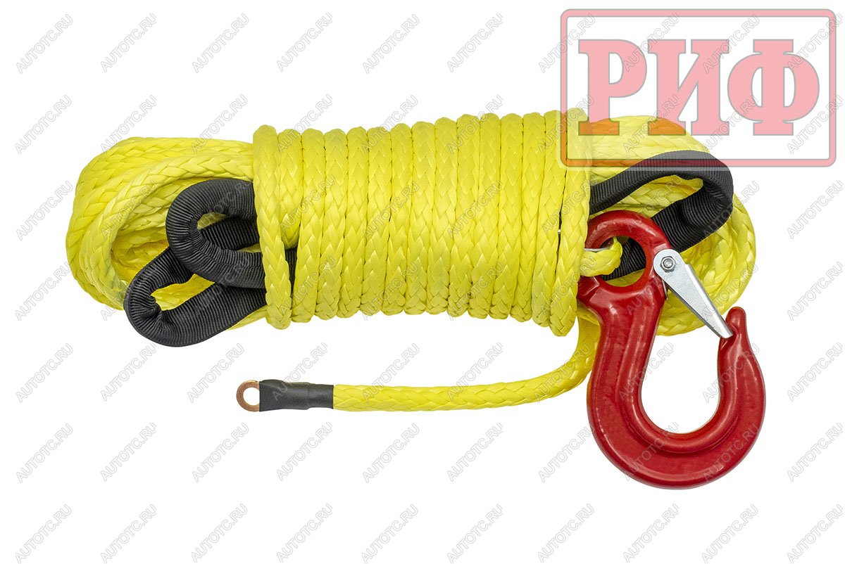 1 759 р. Трос для лебёдки синтетический РИФ 6 мм15 м (готовый) РИФ rope6mm15m  с доставкой в г. Чебоксары