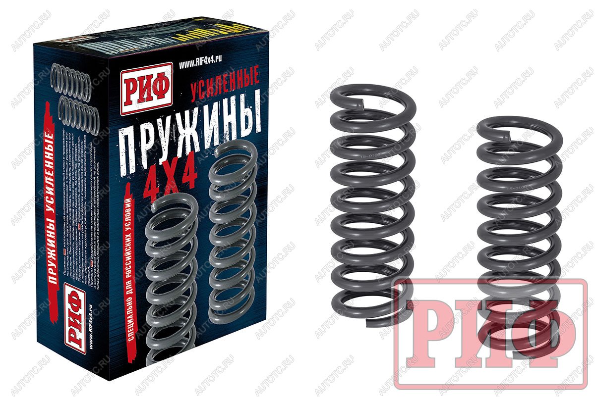 11 759 р. Пружины РИФ передние Jeep Grand Cherokee WK +50 кг кг лифт 30 мм РИФ 15-010b  с доставкой в г. Чебоксары