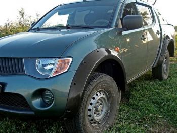 Расширители колесных арок Mitsubishi L200 2007-2010 глянец (под покраску) Русская Артель rml-005300