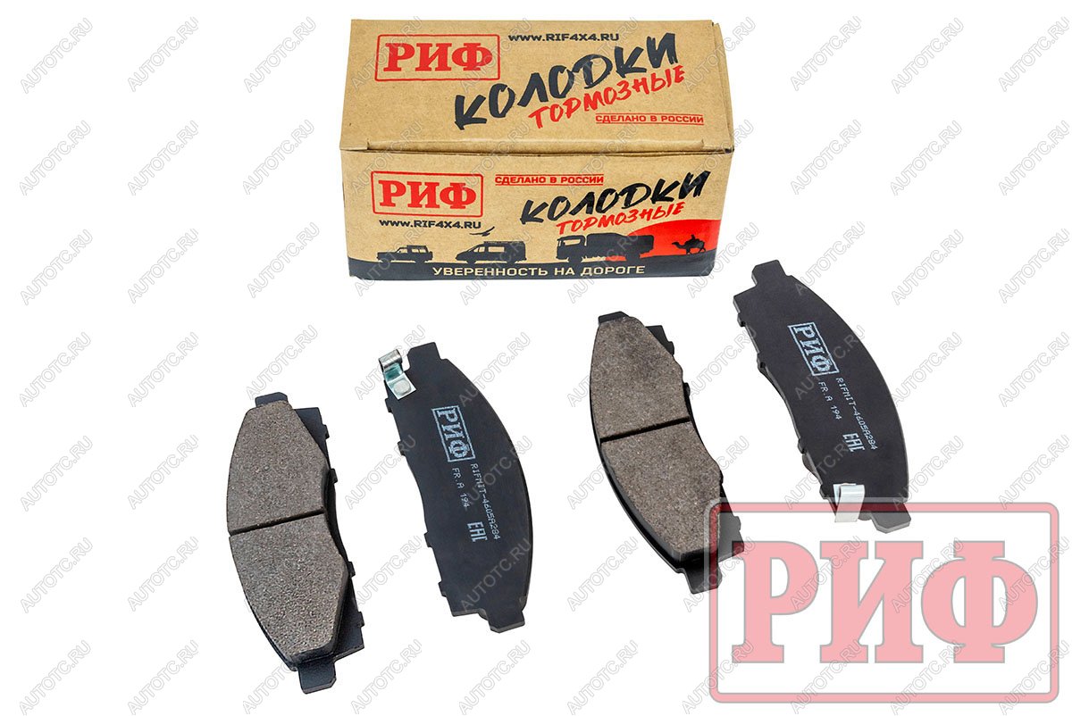 1 489 р. Колодки тормозные передние РИФ Mitsubishi L200 2005+, Pajero Sport 2008-2015 OEM 4605A284, 4605B233, 4605A198 РИФ rifmit-4605a284  с доставкой в г. Чебоксары