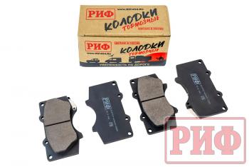 Колодки тормозные передние РИФ Toyota LC120,150, Hilux 2005+OEM 04465-35250, 04465-35290 ,Pajero 4 дизель 4605A472, 4605A481 РИФ riftoy-04465-35290