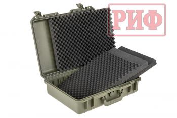 8 059 р. Кейс защитный ударопрочный РИФ 512х410х150 мм IP67, цвет Хаки РИФ wr-21kh  с доставкой в г. Чебоксары. Увеличить фотографию 3