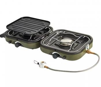 Плита газовая Naturehike 2,3 кВт, портативная, двойная, складная Naturehike nh22rj003-agr