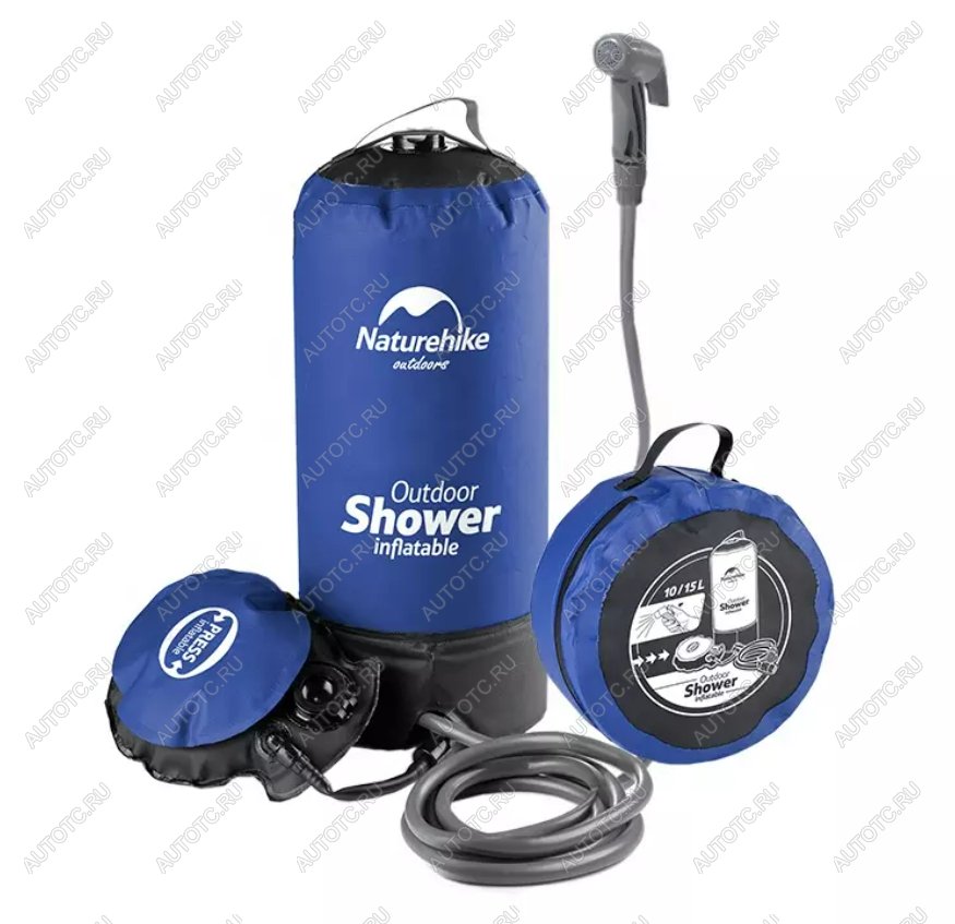4 029 р. Душ кемпинговый Naturehike с ножным насосом Naturehike nh17l101-d-b  с доставкой в г. Чебоксары