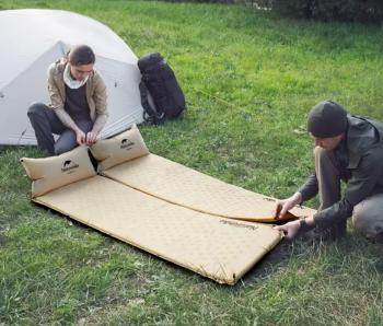 2 879 р. Коврик самонадувающийся с подушкой Naturehike, 185х60х2,5 см, синий Naturehike nh15q002-d-blsn  с доставкой в г. Чебоксары. Увеличить фотографию 5