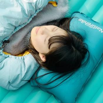 1 279 р. Подушка самонадувающаяся Naturehike 46х27х9,5 см, голубая Naturehike nh17a001-l-lb  с доставкой в г. Чебоксары. Увеличить фотографию 7