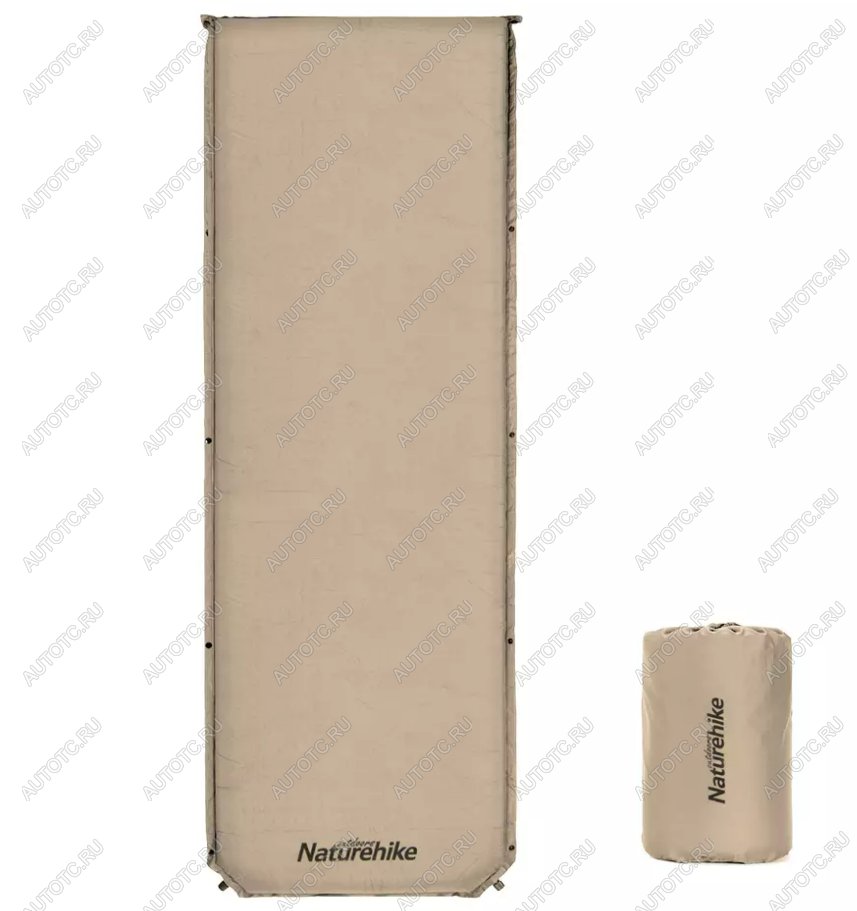 4 679 р. Коврик самонадувающийся Naturehike, 200х63х5 см, хаки Naturehike nh20dz003-kh  с доставкой в г. Чебоксары