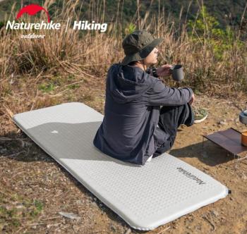 7 469 р. Коврик самонадувающийся Naturehike, 200x65x3 см, синий Naturehike nh21fcd10-bl  с доставкой в г. Чебоксары. Увеличить фотографию 3