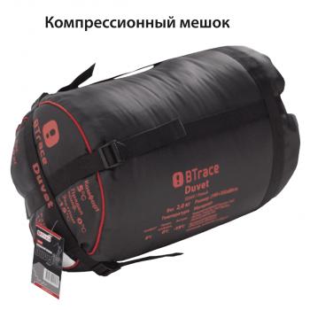 4 749 р. Мешок спальный BTrace Duvet (Левый, СерыйСиний), (ТК: 0C) BTrace s0569  с доставкой в г. Чебоксары. Увеличить фотографию 7