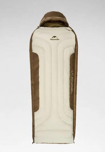 Мешок спальный Naturehike XR750, 226х85 см, (правый) (ТК: -12C), бежево-коричневый Naturehike cnh22sd007-xr750red