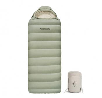 Мешок спальный Naturehike XS1000, 220х85 см, (правый) (ТК: -10C), зелёный Naturehike cnh22sd008-gr1000xs